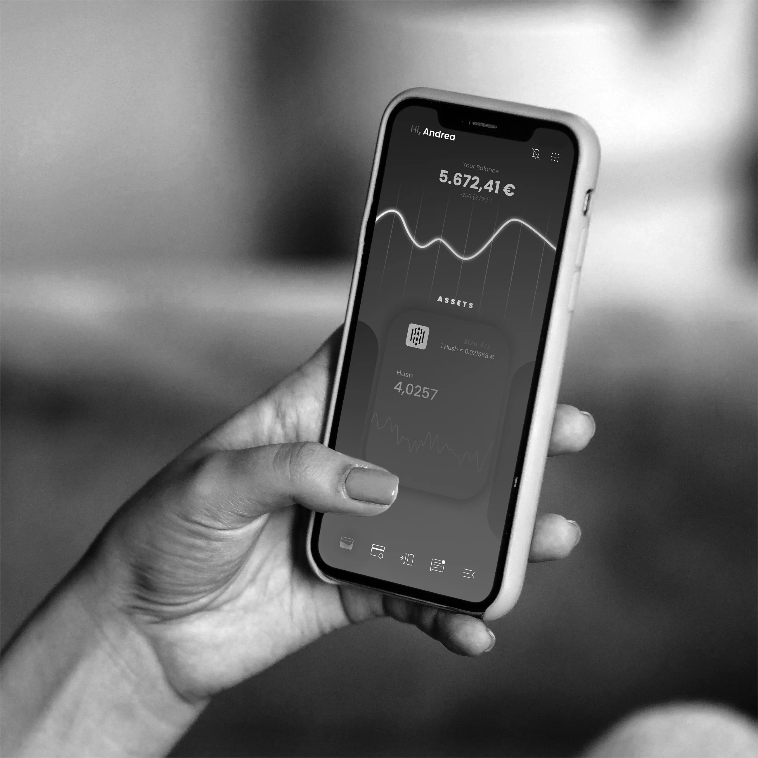 Das erste Beispielprojekt von AK Medien zeigt eine mobile App zum Analysieren von Kryptowährungen.